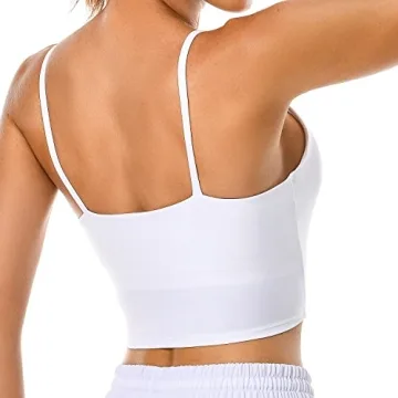 Colorfulkoala Women's Spaghetti Strap Sports Bra - Comfort & Style