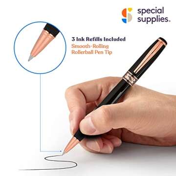 Special Supplies 3 Pack Weighted Pens for Hand Tremors, Low Dexterity, Poor Grip Strength, and Parki...