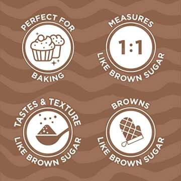 SPLENDA Magic Baker Brown Zero Calorie Plant Based Granulated Baking Blend with Stevia, Erythritol and Allulose – Zero Sugar, Keto Friendly, 1lb (16 oz) Pouch (Pack of 1)