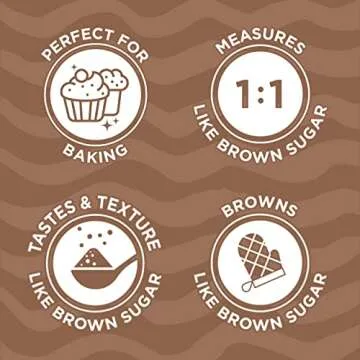 SPLENDA Magic Baker Brown Zero Calorie Plant Based Granulated Baking Blend with Stevia, Erythritol and Allulose – Zero Sugar, Keto Friendly, 1lb (16 oz) Pouch (Pack of 1)