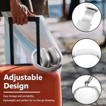 Wentronic Y01 Wireless Over Ear Headphones, Noise Canceling Bluetooth 5.3 Headphones with Microphones,Hi-Res Audio,48H Playtime,Foldable,Breathable Soft Earpads for iOS/Android/Samsung/PC-Silver