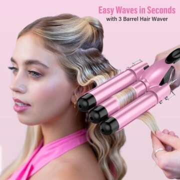 BESTOPE PRO 5 in 1 Curling Wand - Perfect Beach Waves