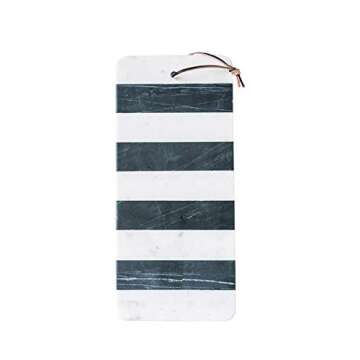 Bloomingville Marble Cheese and Cutting Board with Leather Tie