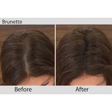 Joan Rivers Great Hair Day Root Touch Up Powder – Fill-in Powder for Thicker, Fuller Looking Hair (Brunette)