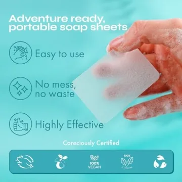 FOMIN Antibacterial Soap Sheets - 300 Portable Travel Sheets