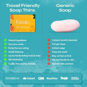 FOMIN Antibacterial Soap Sheets - 300 Portable Travel Sheets