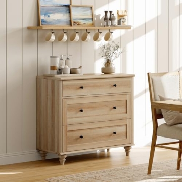 Stylish WAMPAT 3 Drawer Dresser for Kids and Adults
