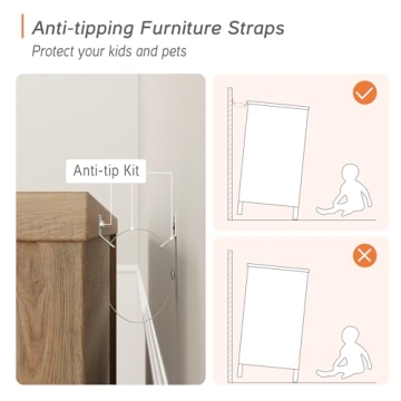 Stylish WAMPAT 3 Drawer Dresser for Kids and Adults