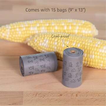 SVD.PET Dog Poop Bag Dispenser, Retractable Waste Bag Fits Any Dog Leash, Leak-Proof Waste Bags, Poop Bag Holder, Doggy Walking Accessory (Black)