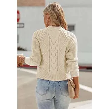 ANCAPELION Women's Elegant Casual Pullover Sweater