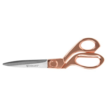 Elegant Rose Gold Scissors for Crafting and Office Use