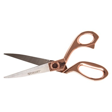 Elegant Rose Gold Scissors for Crafting and Office Use