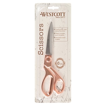 Elegant Rose Gold Scissors for Crafting and Office Use