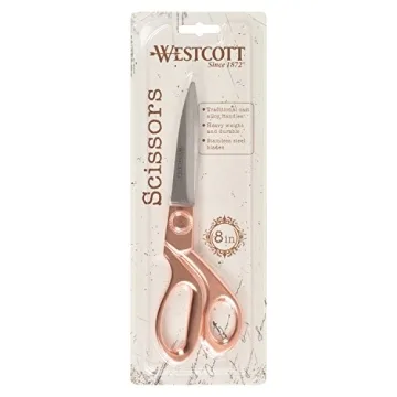 Elegant Rose Gold Scissors for Crafting and Office Use