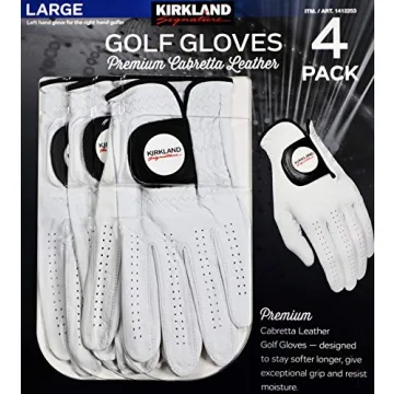 Kirkland Signature Golf Gloves Premium Comfort Large Pack