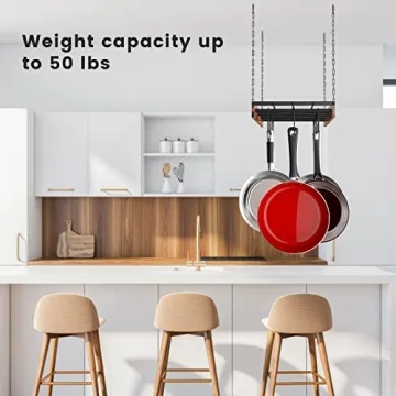 MAWEW Pot Rack - Stylish Hanging Pot Storage for Kitchens