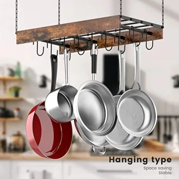 MAWEW Pot Rack - Stylish Hanging Pot Storage for Kitchens