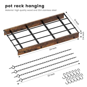 MAWEW Pot Rack - Stylish Hanging Pot Storage for Kitchens