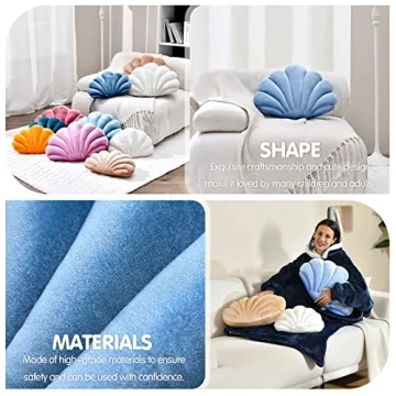 Sioloc Shell Pillow - Soft and Stylish Decorative Cushion