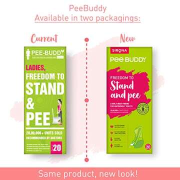 PEE BUDDY 20 Funnels Portable Female Urination Device | Disposable Female Urinal Funnel | Travel, Ca...