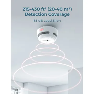 AEGISLINK Smoke Detector 10-Year Battery, Easy Install, Loud Alarm