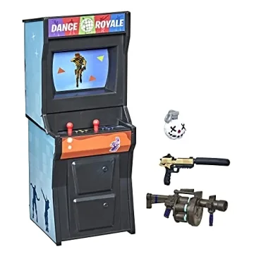 FORTNITE Victory Royale Series Arcade Collection Blue Arcade Machine Collectible Toy with Accessorie...