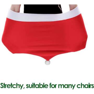 IXI 4-Piece Santa Hat Chair Covers for Christmas Decor