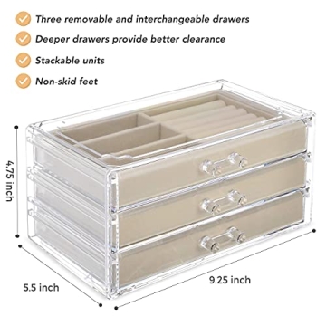 Elegant Tranquil Abode Jewelry Box Organizer - Stylish Storage