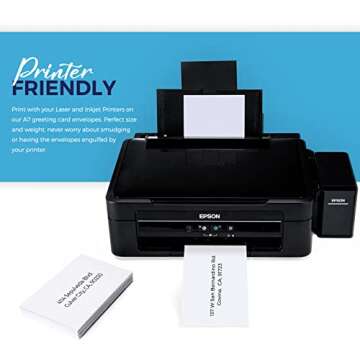 ACSTEP 50PACK 5x7 Self Seal Envelopes for Invitations