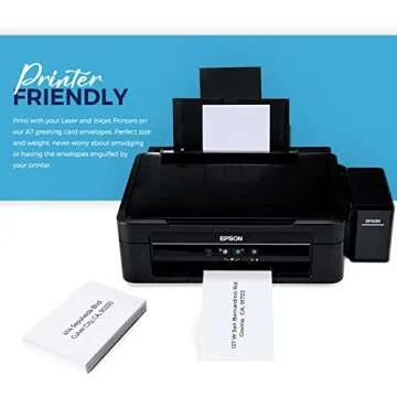 ACSTEP 50PACK 5x7 Self Seal Envelopes for Invitations