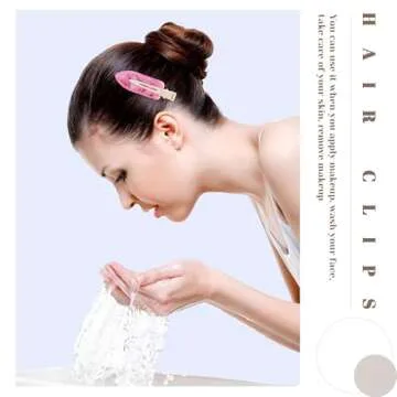 Cptots No Crease Hair Clips Creaseless Hair Clips Makeup Clips No Bend Hair Clips Flat Hair Clip For Styling Non Slip Hair Accessories For Women,Sparkle Pink Purple,10 PCS