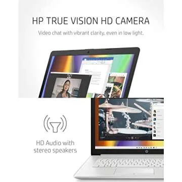 HP 17 Laptop PC, 11 Generation Intel Core, 4 GB RAM, 256 GB SSD, UHD Graphics, 17.3" HD+ Display, Windows 11 Home, Wi-Fi & Bluetooth Combo, 7 Ports, Long Battery Life, HD Webcam (17-by4025nr, 2022)