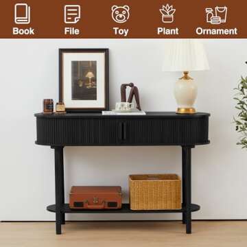 XUZENEST Console Table with Storage for Modern Living Spaces