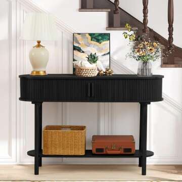 XUZENEST Console Table with Storage for Modern Living Spaces