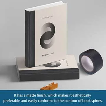 Lineco Book Repair Tape - Black, Acid-Free, 2"x15yd