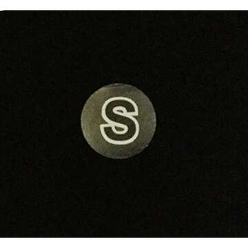 Clear Circle Clothing Size Stickers - 500 Eco-Friendly Labels