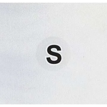 Clear Circle Clothing Size Stickers - 500 Eco-Friendly Labels