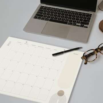 Aesthetic 2024-2025 Desk Calendar for Easy Organizing