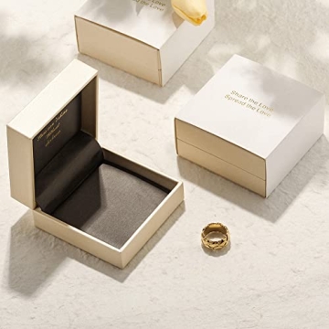 CIUNOFOR 14K Gold Plated Cocktail Rings for Women