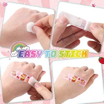 Colorful Cartoon Kids Bandages – 120 Waterproof Fun Band-Aids