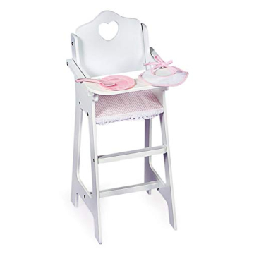Badger Basket Wooden Doll High Chair for 18-Inch Dolls