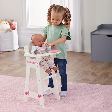 Badger Basket Wooden Doll High Chair for 18-Inch Dolls