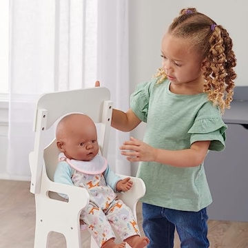 Badger Basket Wooden Doll High Chair for 18-Inch Dolls