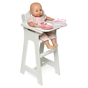 Badger Basket Wooden Doll High Chair for 18-Inch Dolls