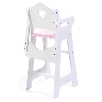 Badger Basket Wooden Doll High Chair for 18-Inch Dolls