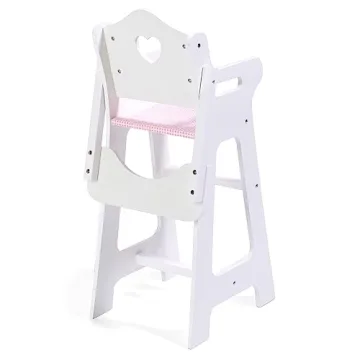 Badger Basket Wooden Doll High Chair for 18-Inch Dolls