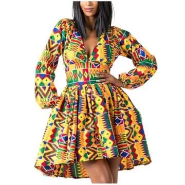 Mocure African Dashiki Printing Dress for Elegant Style