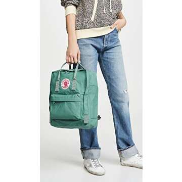 Fjallraven Women's Kanken Backpack, Frost Green Solid, One Size