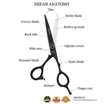 Moontay 5.5" Hair Cutting Shears - Barber Hairdressing Scissors