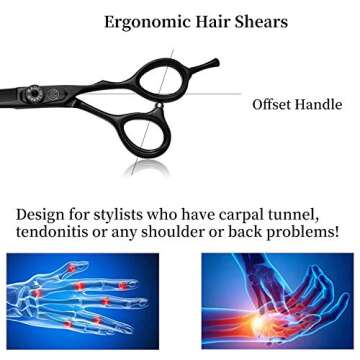 Moontay 5.5" Hair Cutting Shears - Barber Hairdressing Scissors
